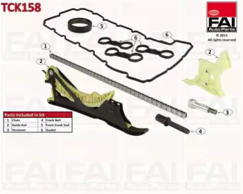 FAI AUTOPARTS tck158 -  Комплект цели привода распредвала